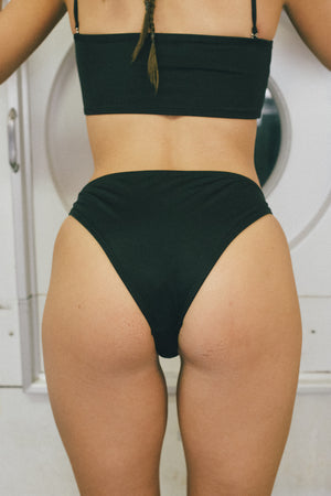 The Wallace // Low Rise Bottom - Black