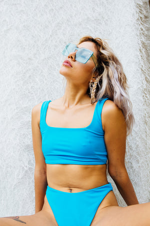 The Rosa //  Tube Top - Blue